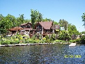 Excellent view of Lake Nokomis .  Right across the bay from Breezy Bay Cottage